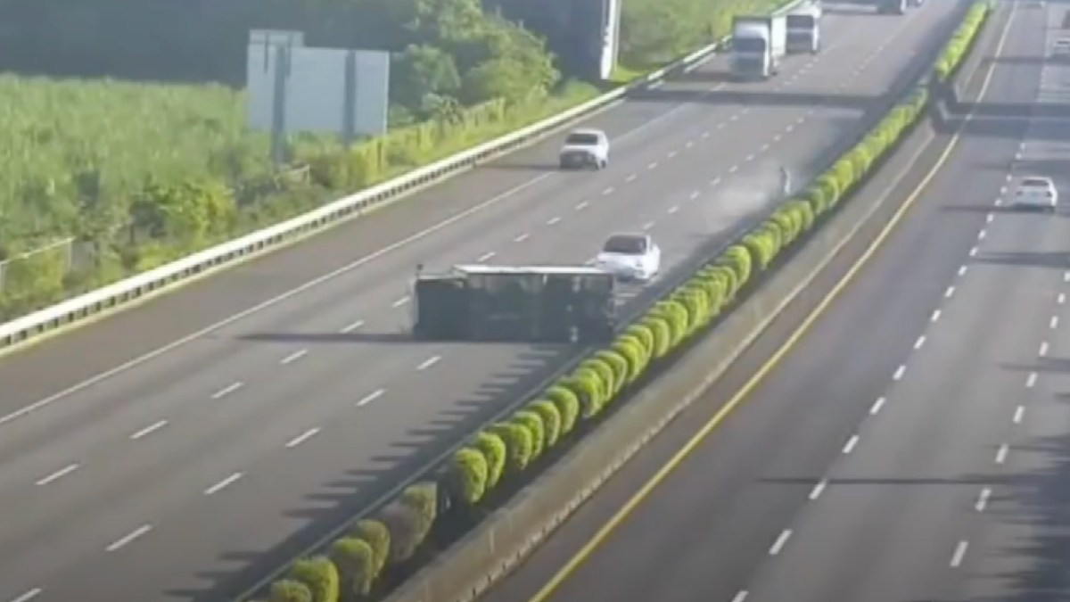 Accident Tesla Model 3 et camion // Source : Capture YouTube