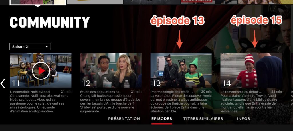 Capture d'écran Netflix du 29 juin 2020 Capture d'écran Netflix du 29 juin 2020