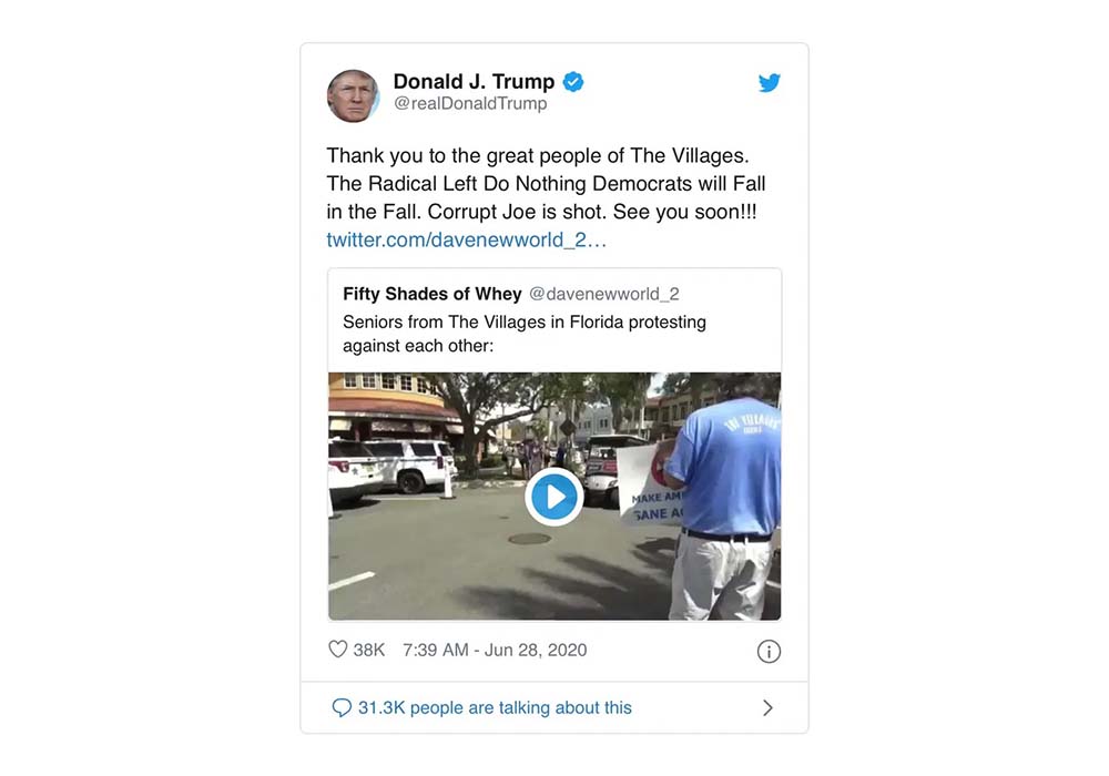 Donald Trump twitter white power Donald Trump twitter white power