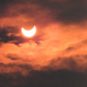Partial solar eclipse.  // Source: Flickr/CC/David Paleino (cropped photo)