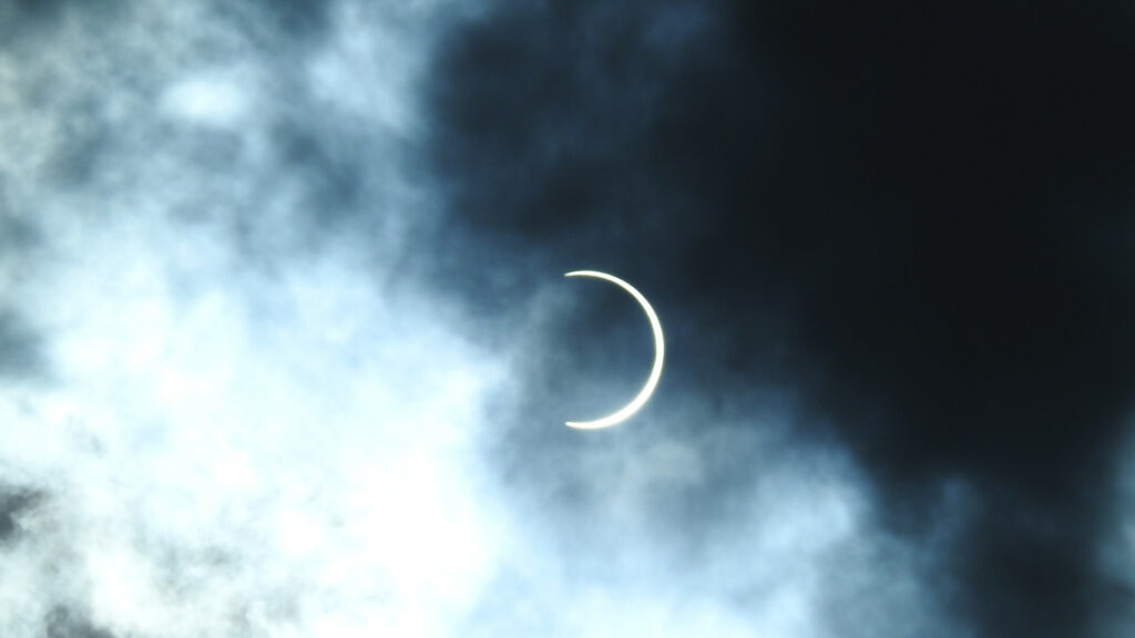 L'éclipse vue de Taïwan. // Source : Flickr/CC/Earthbound-D (photo recadrée)