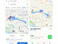 Apple Maps vs Google Maps // Source : Capture d'écran Numerama