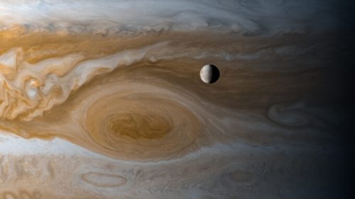 Europe et Jupiter. // Source : Flickr/CC/Kevin Gill (photo recadrée)