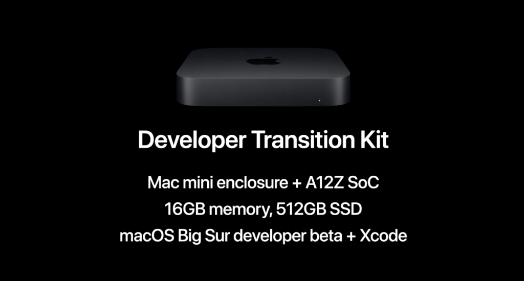 Le kit de développement // Source : Apple Le kit de développement // Source : Apple