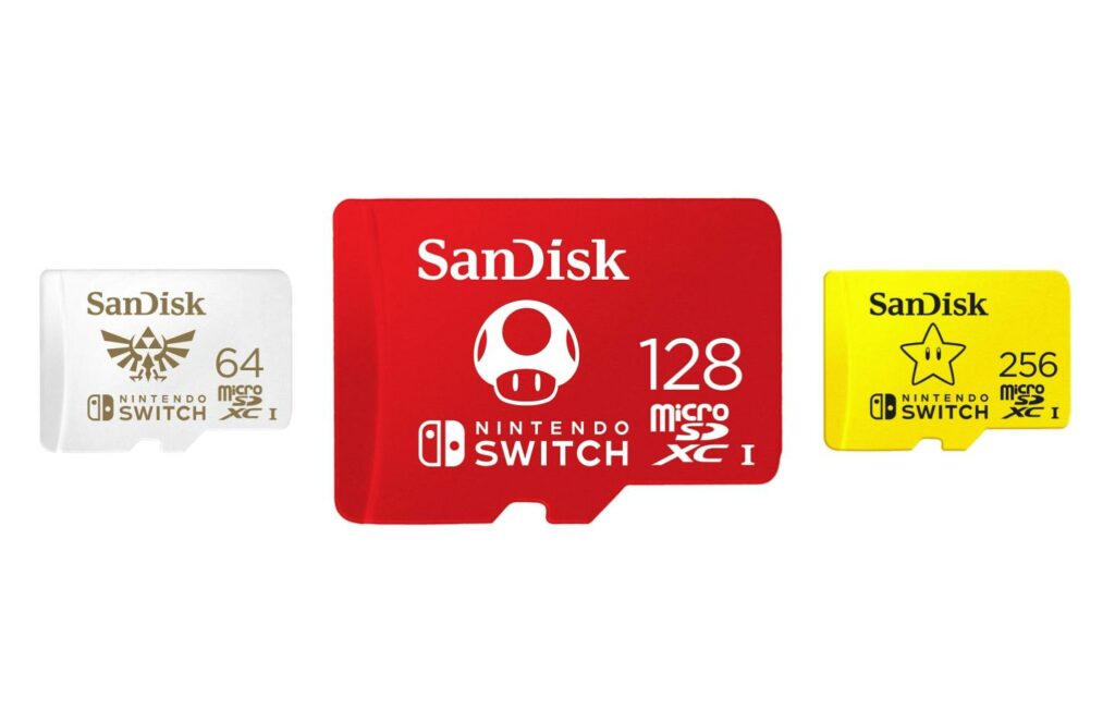 microSD Nintendo 64 128 and 256 GB