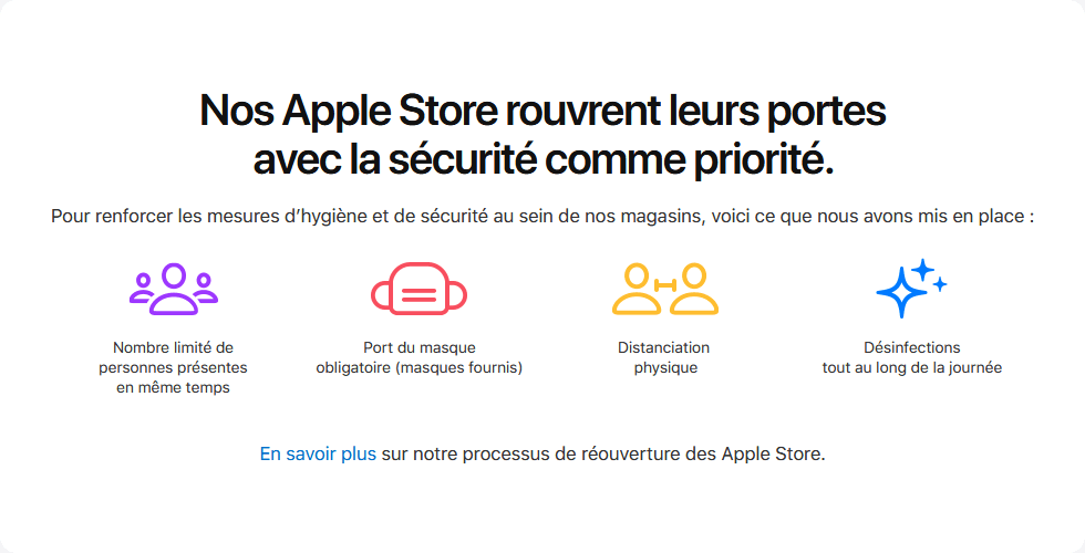 Réouverture Apple Store Réouverture Apple Store