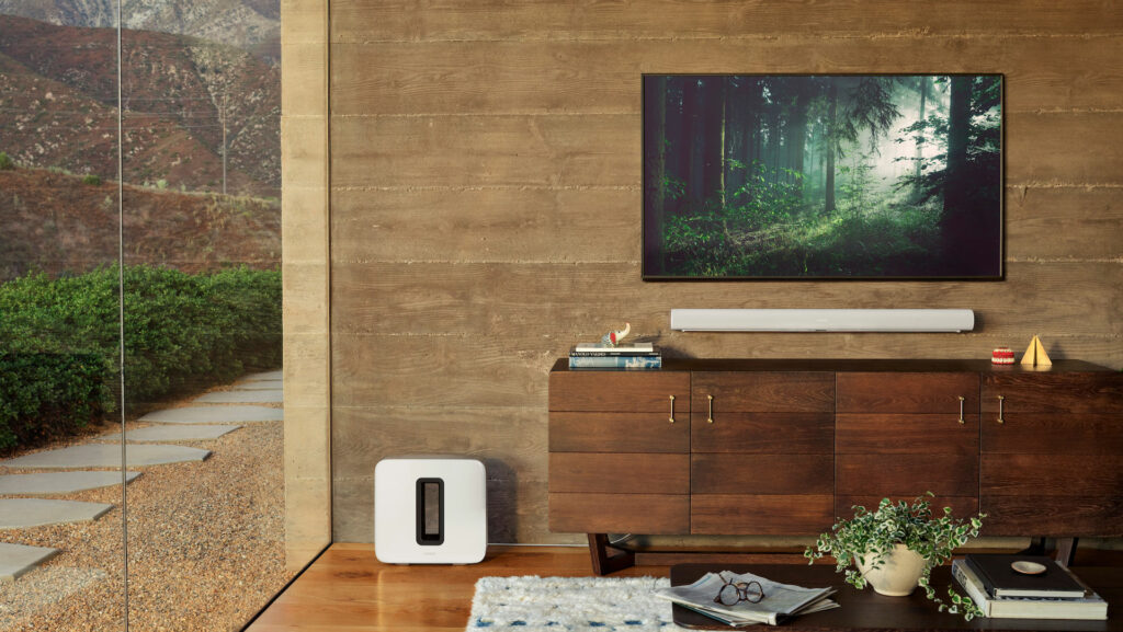 La Sonos Arc en blanc // Source : Sonos La Sonos Arc en blanc // Source : Sonos