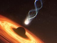 Représentation d'un trou noir. // Source : Capture d'écran NASA's Conceptual Image Laboratory