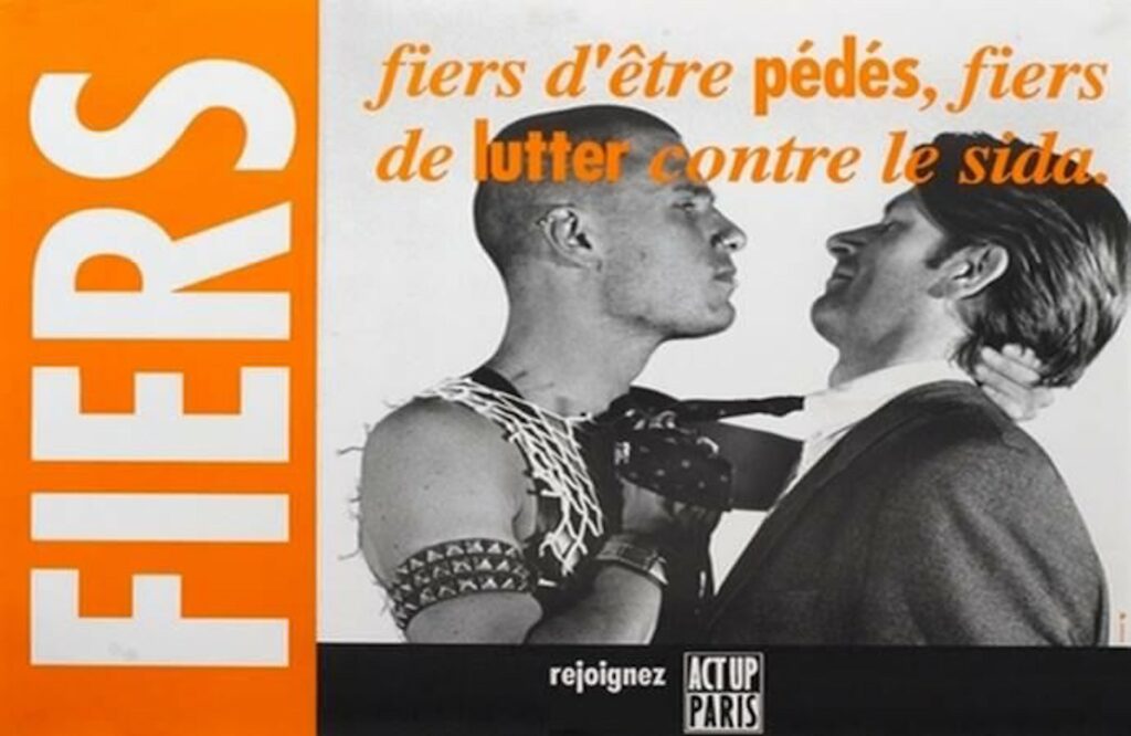 Une affiche de l'association Act-Up Paris, 1999-2000