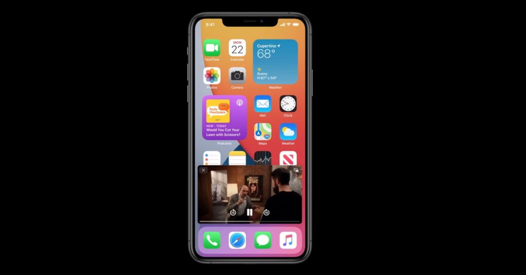 Présentation d'iOS 14  // Source : Apple