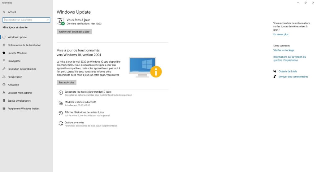 Windows Update mai 2020 Windows Update mai 2020