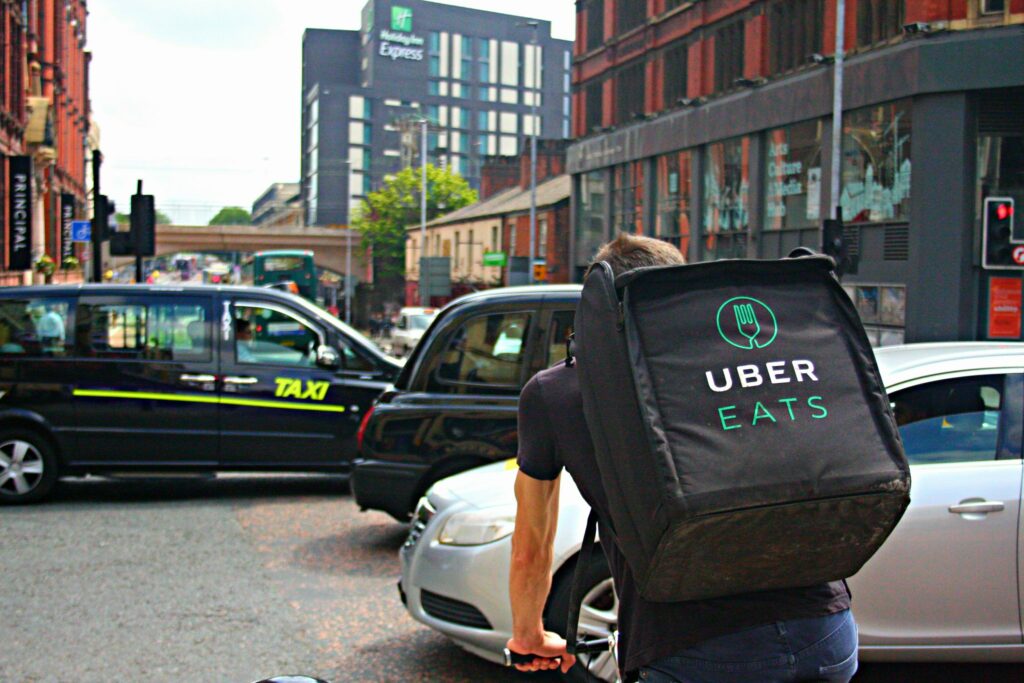 UberEats delivery person // Source: Shopblocks