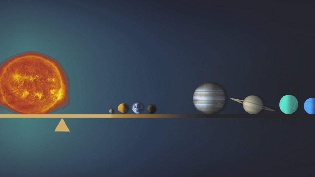 Vue du système solaire. // Source : Tonia Klein/NANOGrav Physics Frontier Center (image recadrée)