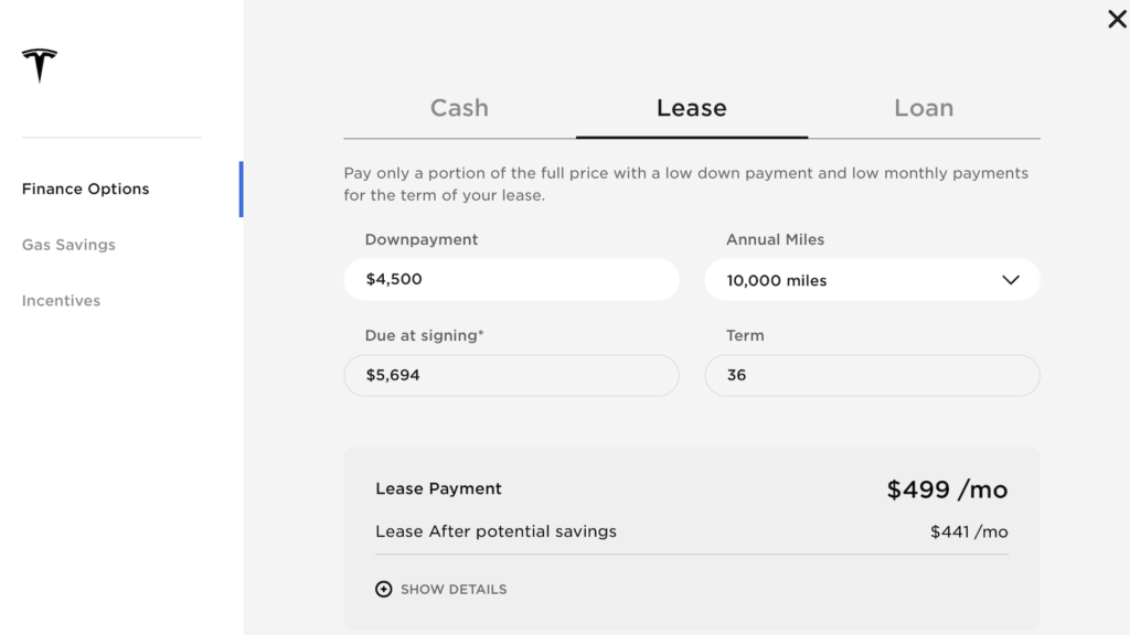 Location Model Y aux États-Unis // Source : Tesla