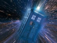 Le tardis de Doctor Who dans son vortex temporel.  // Source : BBC
