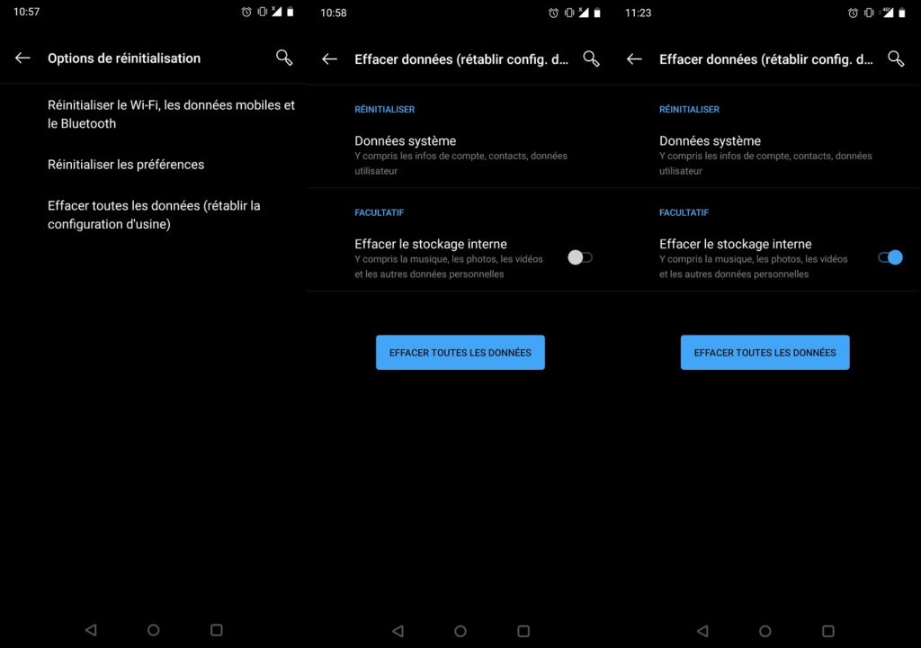 comment effacer les données de son téléphone
