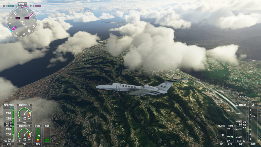 Flight Simulator 2020 sur PC // Source : Capture d'écran Numerama