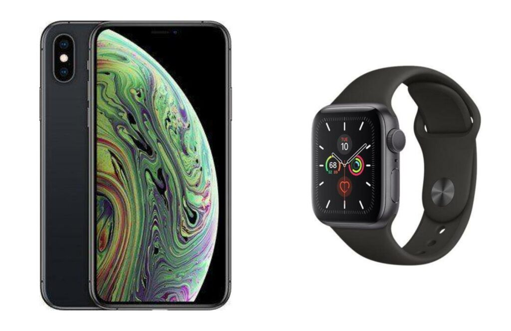L'iPhone XS et l'Apple Watch Series 5 L'iPhone XS et l'Apple Watch Series 5
