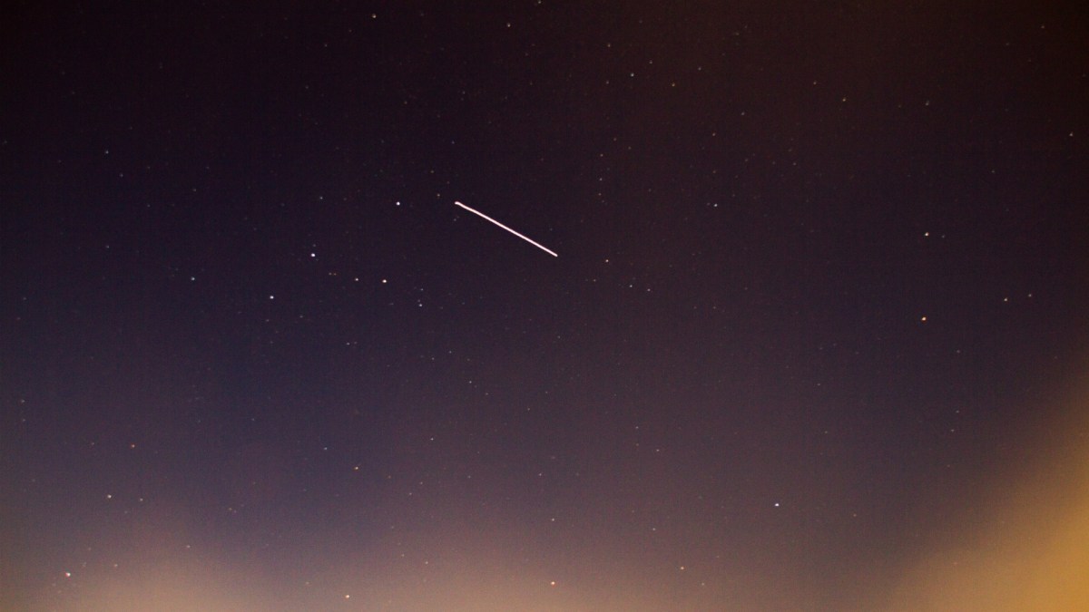 Passage de l'ISS dans le ciel. // Source : Clement Larrive