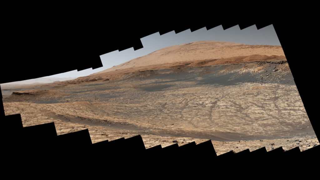 La zone explorée par Curiosity cet été. // Source : NASA/JPL-Caltech/MSSS