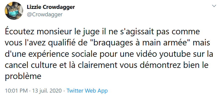 Capture d'écran Twitter Capture d'écran Twitter