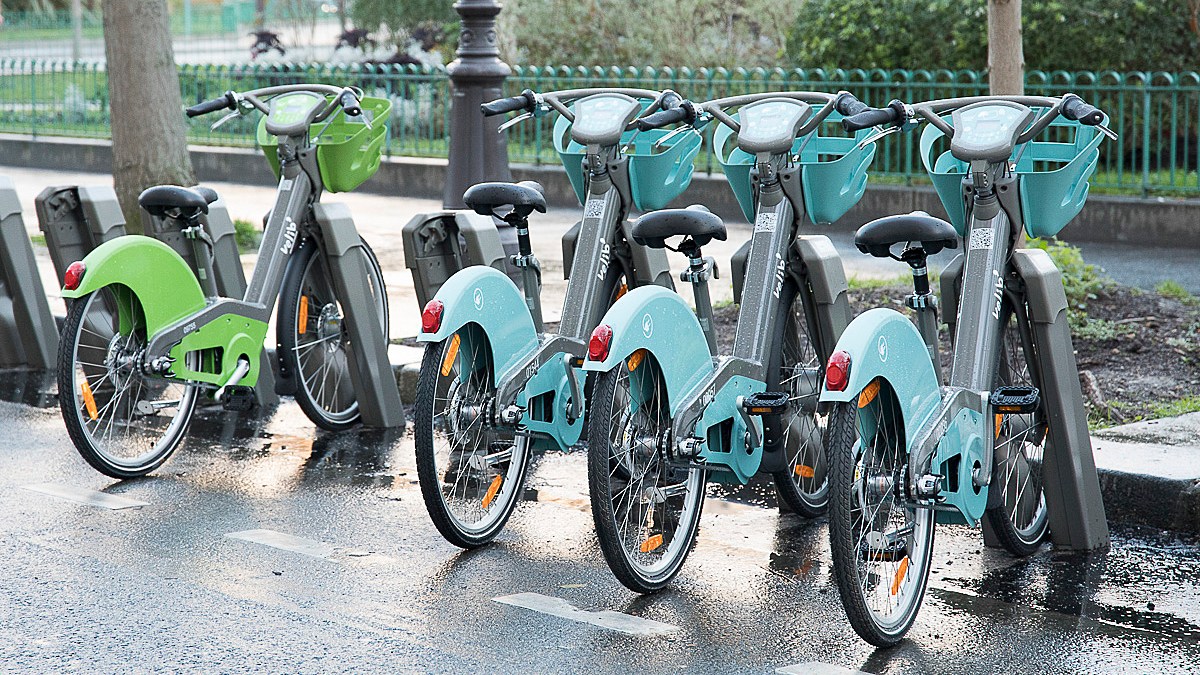 Des Vélibs Place d'Italie  // Source : Guillaume Bontemps / Ville de Paris 