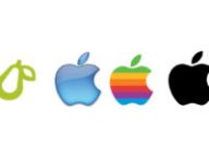Le logo de Prepear et ceux d'Apple à travers les âges // Source : Montage Numerama