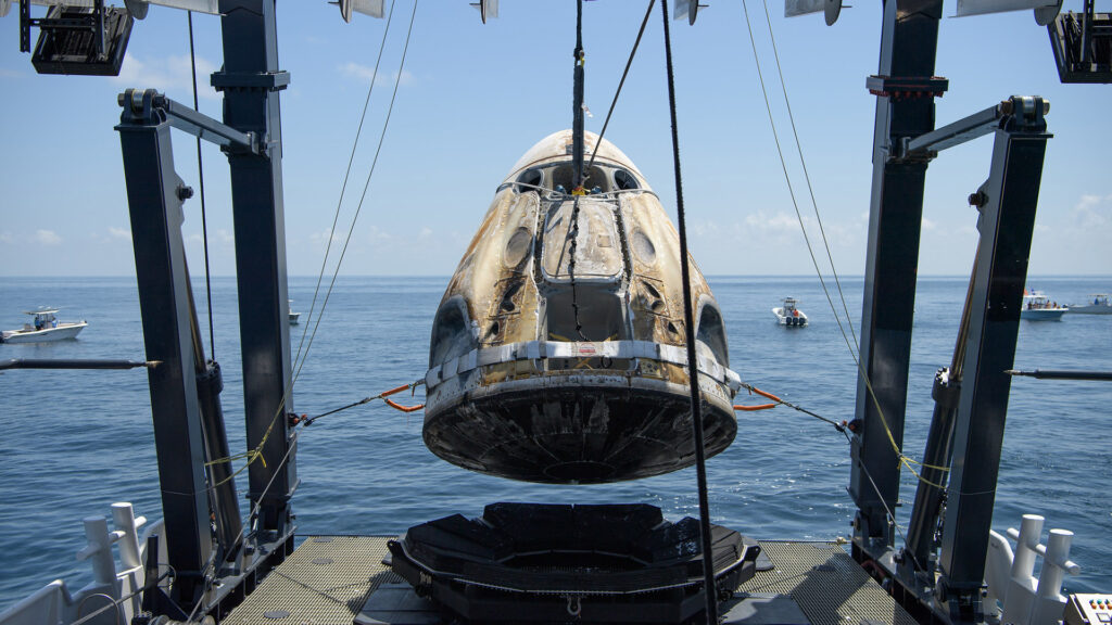 Crew Dragon récupération SpaceX