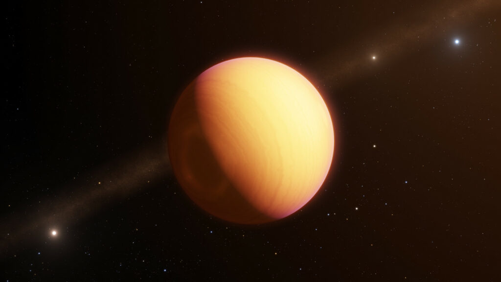Une exoplanète. // Source : ESO/L. Calçada (image recadrée)