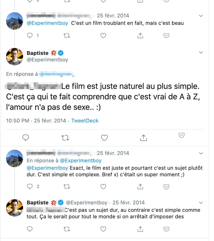 ExperimentBoy sur Twitter en 2014 // Source : Capture d'écran Numerama ExperimentBoy sur Twitter en 2014 // Source : Capture d'écran Numerama