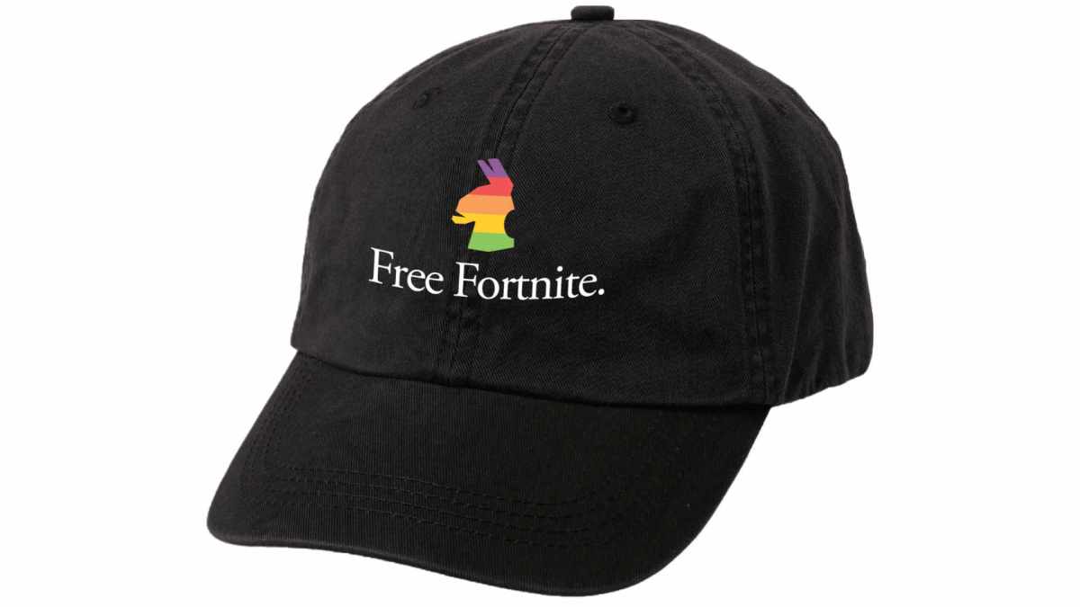 L'un des lots du tournoi #FreeFortnite sera une casquette anti-Apple // Source : Epic Games