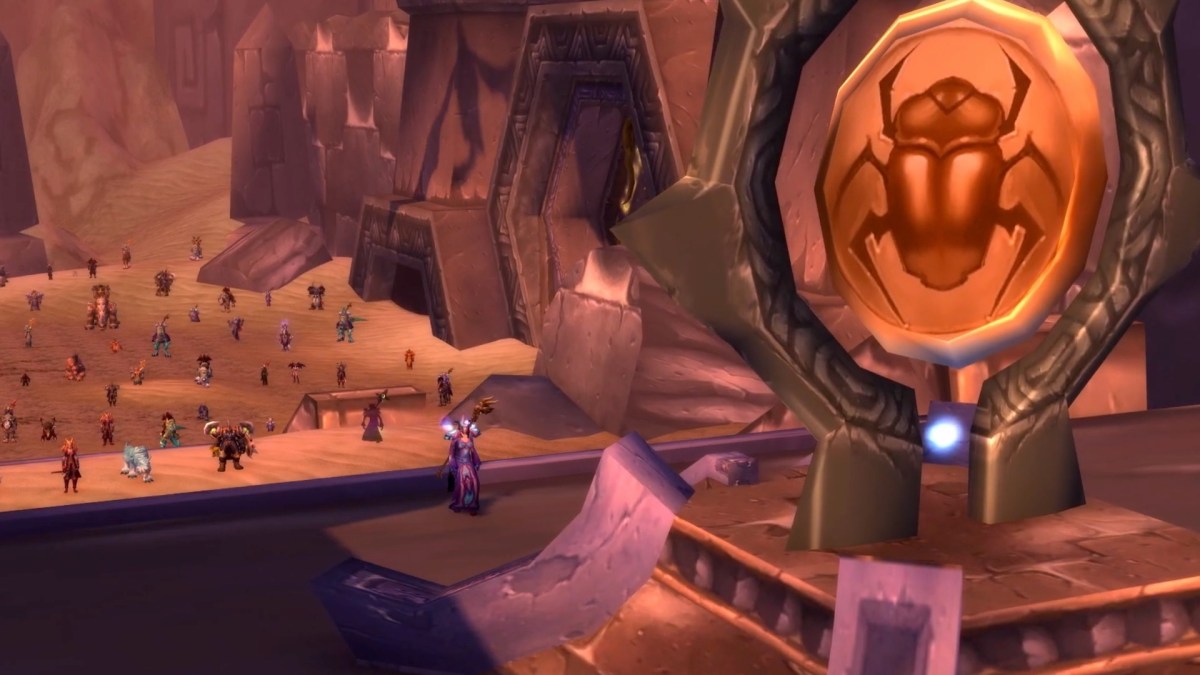 Depuis le 29 juillet, les joueurs rassemblent les ressources pour ouvrir les portes d'Anh Qiraj. // Source : YouTube/World of Warcraft