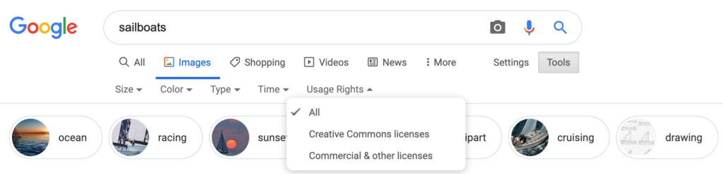 Google Images filtre licence Google Images filtre licence