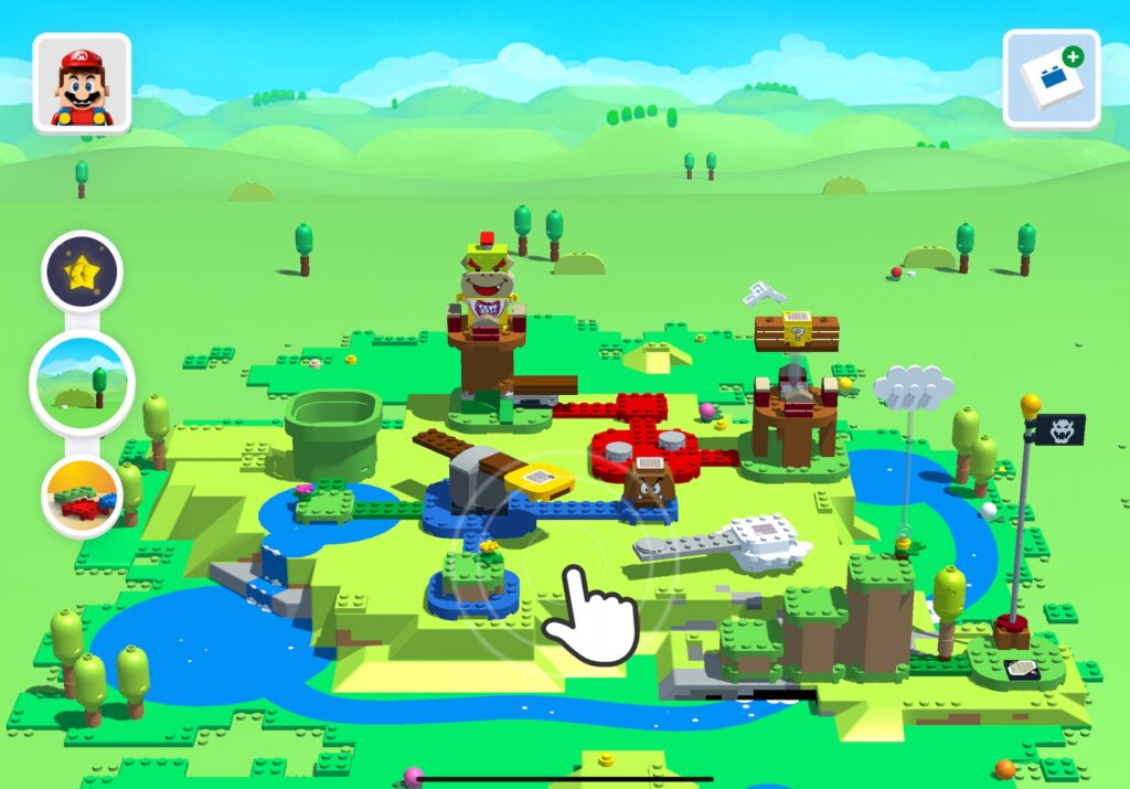 Aperçu de l'application Lego Super Mario // Source : Maxime Claudel pour Numerama Aperçu de l'application Lego Super Mario // Source : Maxime Claudel pour Numerama