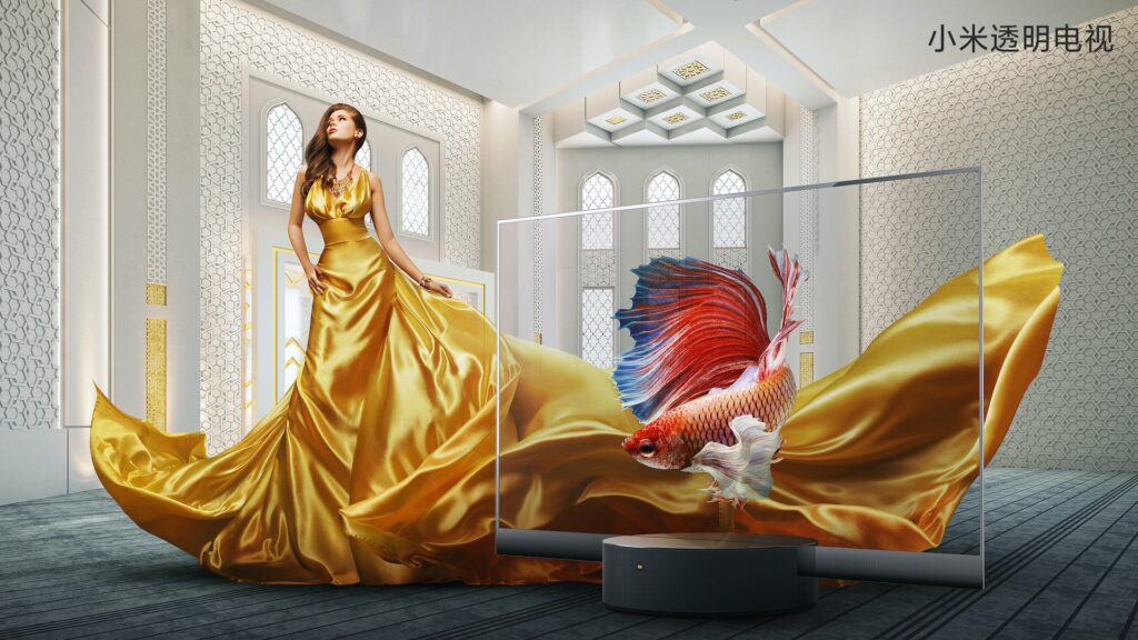 Téléviseur OLED Xiaomi transparent // Source : Xiaomi Téléviseur OLED Xiaomi transparent // Source : Xiaomi