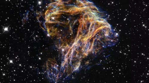 Les restes d'une supernova. // Source : Wikimedia/CC/NASA/ESA and The Hubble Heritage Team (STScI/AURA) (photo recadrée)