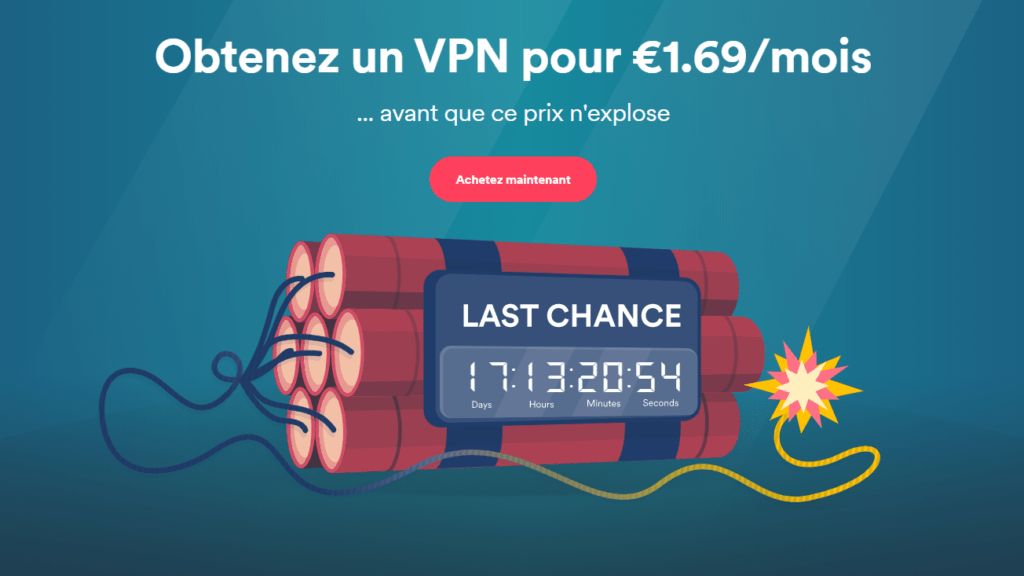 Le message sur le site de Surfshark est on ne peut plus clair : dans quelques jours les prix vont augmenter.