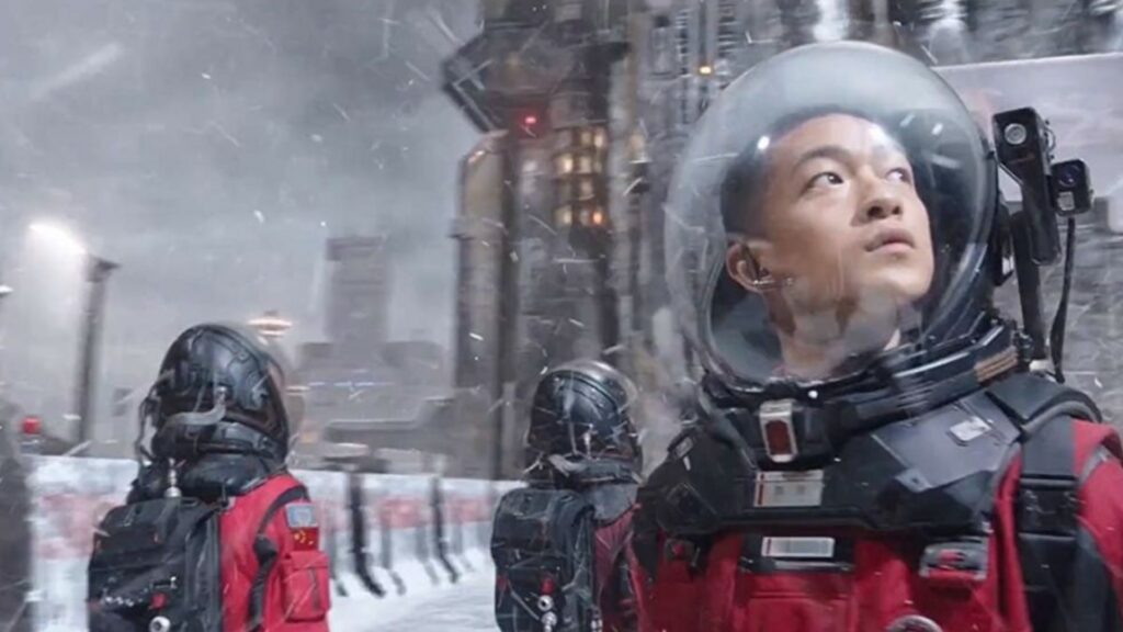 Disponible sur Netflix, le film de SF chinois The Wandering Earth a été un carton mondial. // Source : Capture Netflix