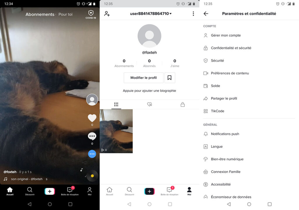 TikTok télécharger ses vidéos 1