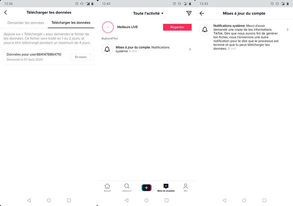 TikTok télécharger ses vidéos 3