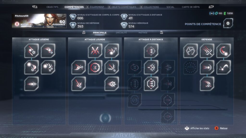 Arbre de compétences de Black Widow dans Marvel's Avengers // Source : Capture d'écran Xbox Arbre de compétences de Black Widow dans Marvel's Avengers // Source : Capture d'écran Xbox
