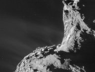 67P/Churyumov-Gerasimenko en 2014. // Source : ESA/Rosetta/NAVCAM (photo recadrée)