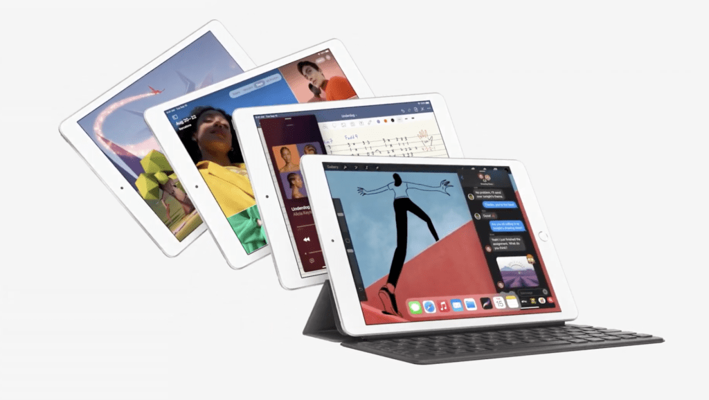 Apple iPad (8e génération) // Source : Capture d'écran Apple iPad (8e génération) // Source : Capture d'écran