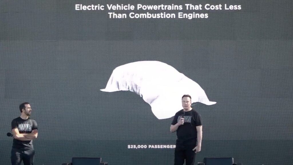 Elon Musk lors du Battery Day de Tesla // Source : Capture d'écran