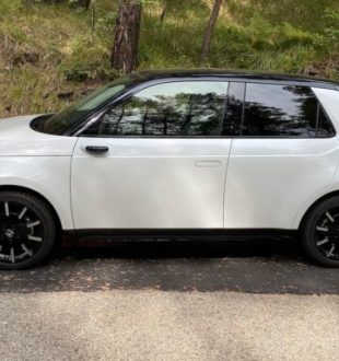 La Honda e, vue de profil // Source : Maxime Claudel pour Numerama