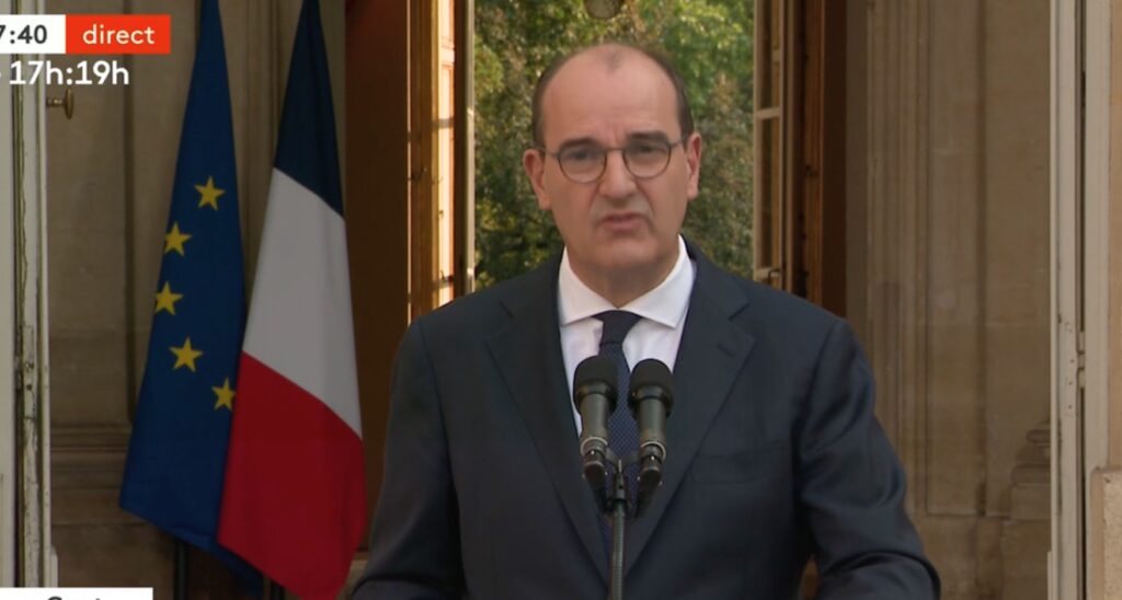 Jean Castex ce 11 septembre 2020 // Source : Capture France Info Jean Castex ce 11 septembre 2020 // Source : Capture France Info