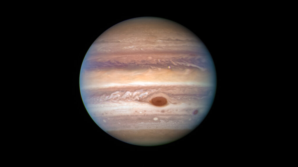 Jupiter. // Source : Flickr/CC/Kevin Gill (photo recadrée)