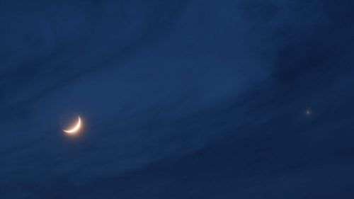 La Lune et Vénus. // Source : Flickr/CC/Jeff Bryant (photo recadrée)