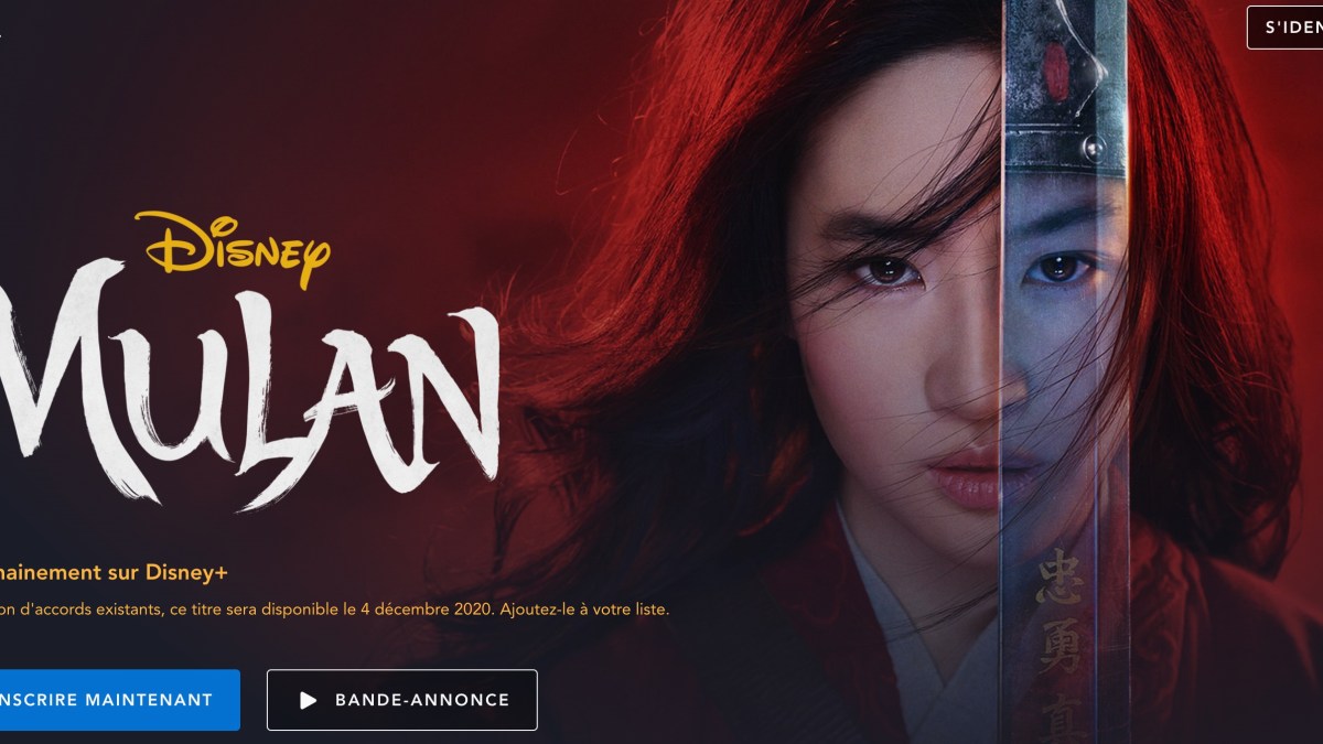 La page profil de Mulan sur Disney+ // Source : Disney Plus