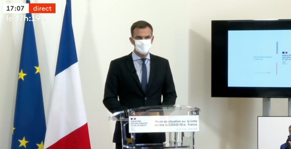 Olivier Veran le 17 septembre 2020 Olivier Veran le 17 septembre 2020